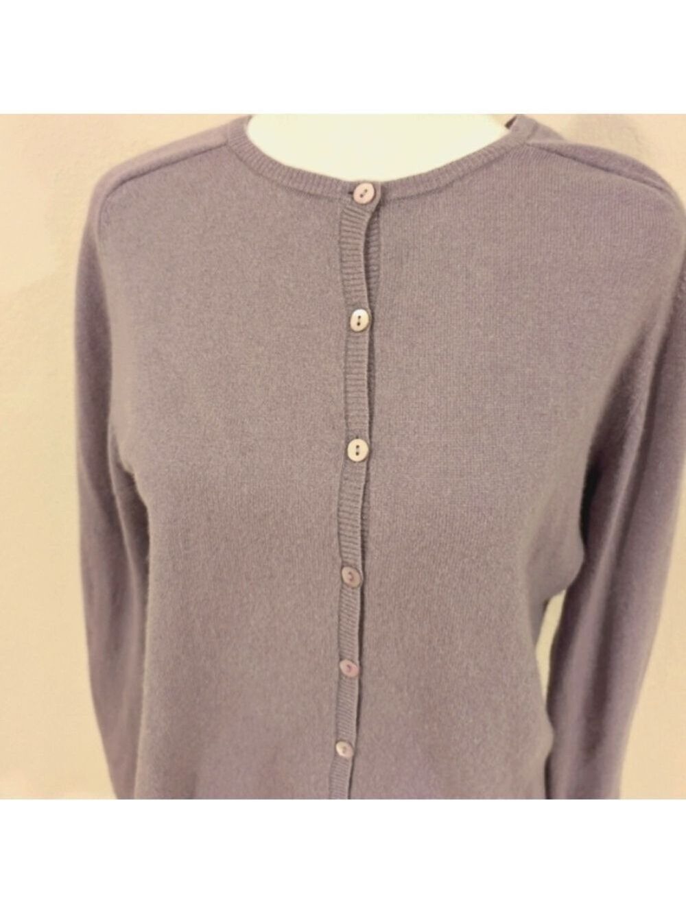 Sutton studio 100%Cashmere Made in Australia , Medium, light purple, Cardigan. - Picture 2 of 7